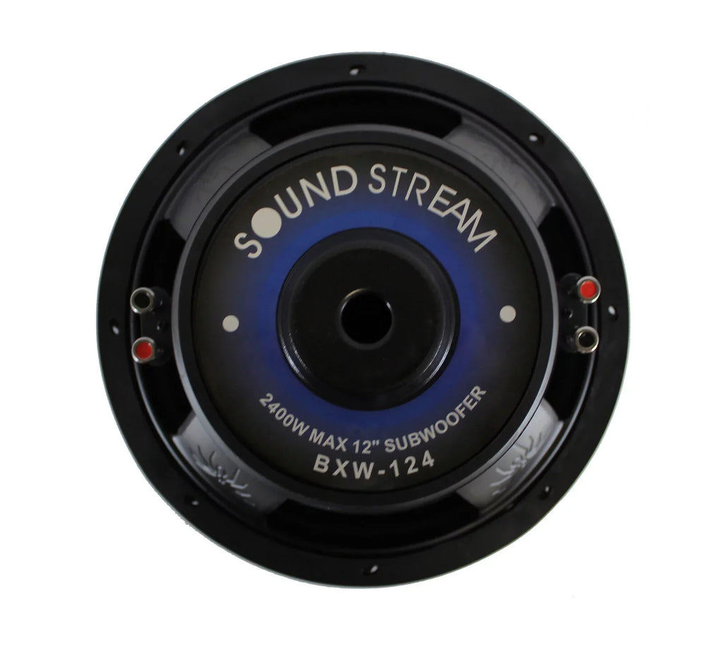 SoundStream -124 2400 Watt 12” Dual 4 Car Subwoofer Speaker, Black