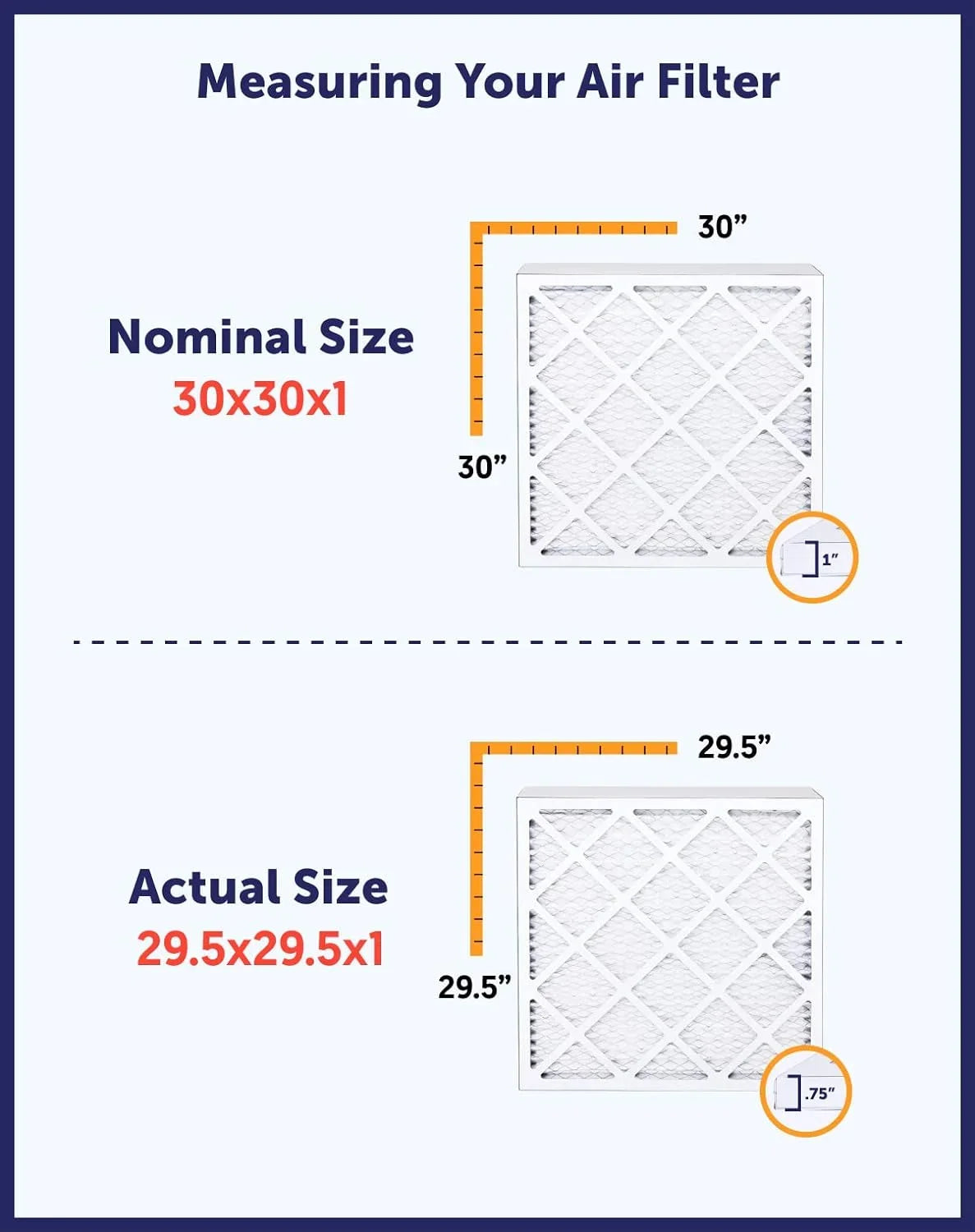 Filter King 24x64x1 Air Filter | 4- |  8  Pleated / Furnace Filters |    | Actual Size: 24 x 64 x .75"