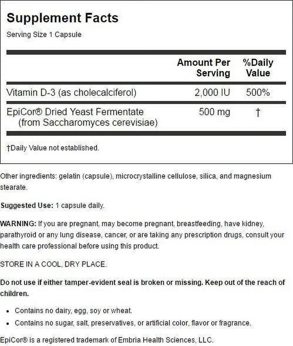 Source Naturals - EpiCor with Vitamin  500 mg. - 60 Capsules