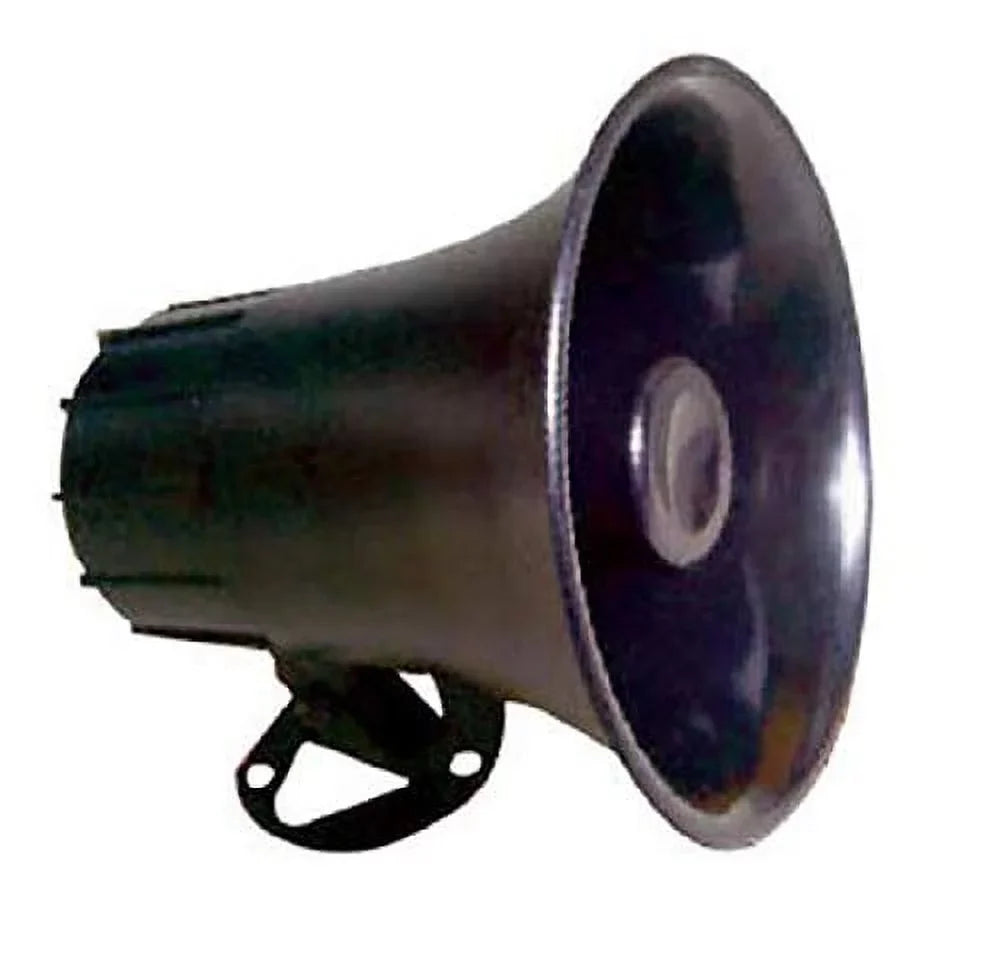 All-Weather Mono Trumpet Horn Speaker - 5? Portable  Speaker with 8 Ohms Impedance & 25 Watts Peak Power - 180 Degree Swiveling Adjustable Bracket for Easy Maneuverability - Pyle