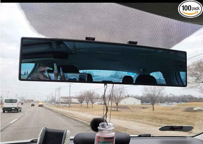 Rear view Mirror Rearview Mirror Wide Angle Broadway Panoramic Anti Glare Mirror Blindspot Accessories Universal Interior Car Convex Mirror for Car  Trucks.