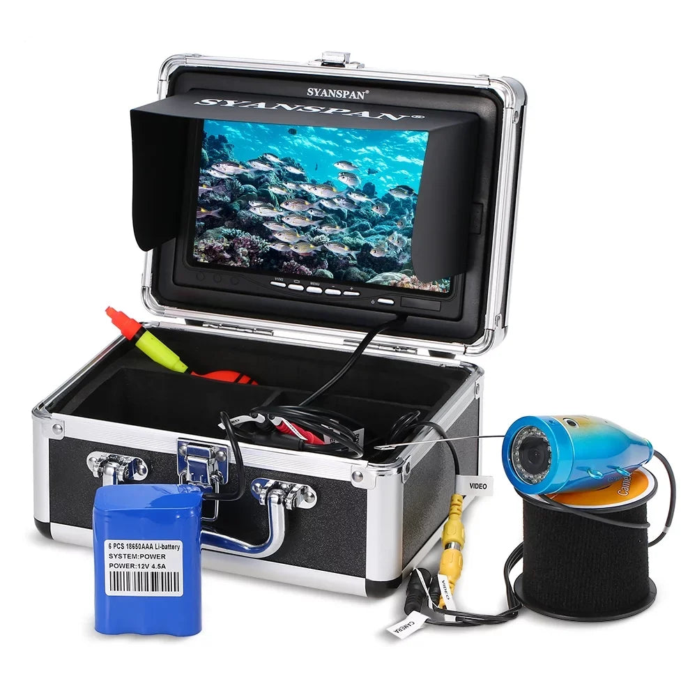 Fishing Camera,1000tvl Waterproof Camera Inch1000tvl Infrared Ir Leds1000tvl Waterproof Camera Kit 24pcs Ice Lake Boat Fish Ice Lake 7" InchIr Leds Fish Huiop Koeb