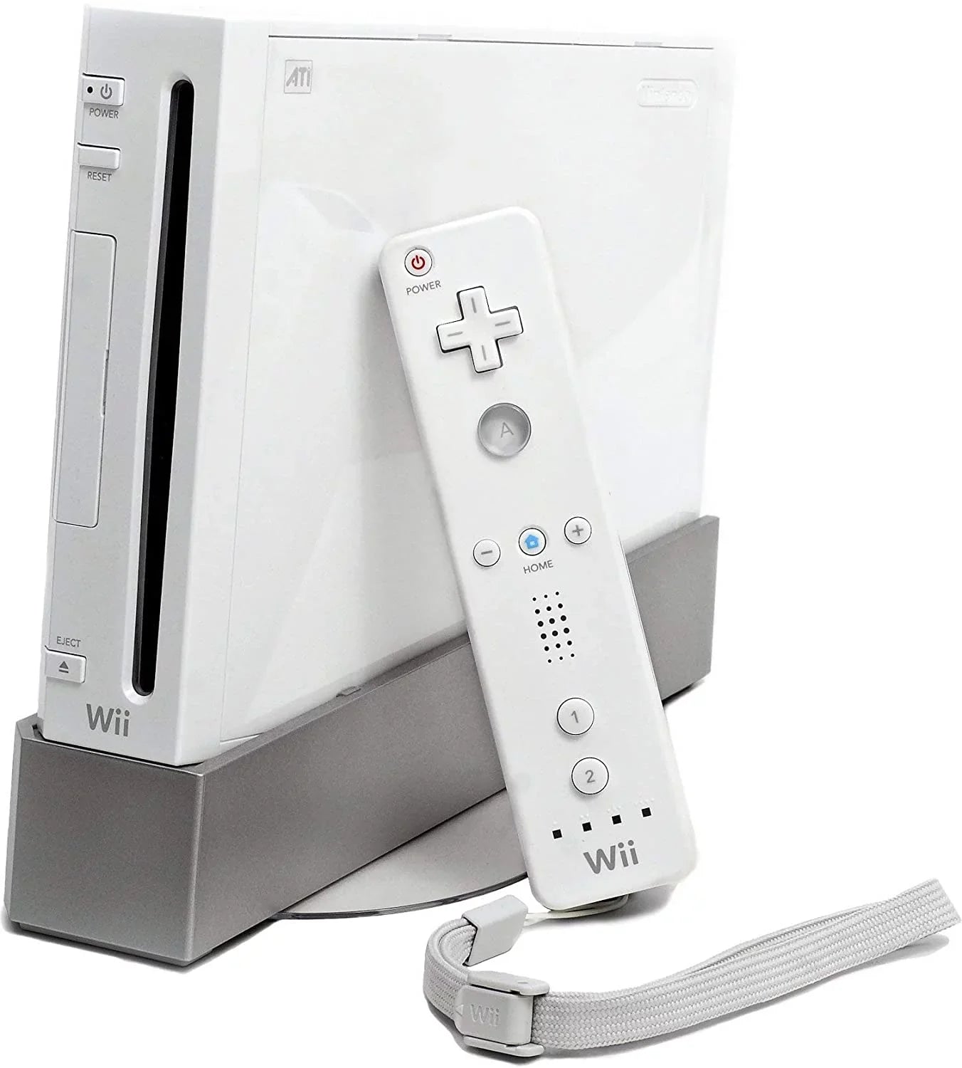 Nintendo Wii White Gaming Console +  Cable Cleaning Kit   Bundle Like New