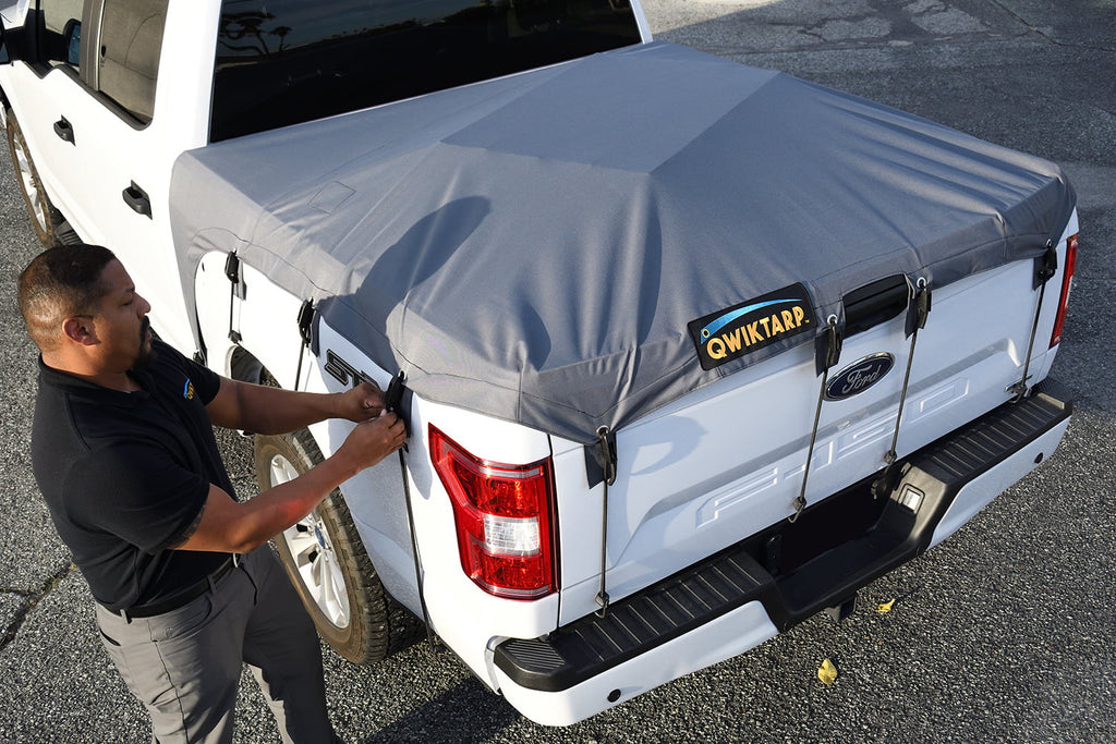 Qwiktarp Inc Truck Bed Cover: 2018 - 2023 Short Bed Chevy Colorado,  Canyon, Toyota Tacoma, Ford Ranger