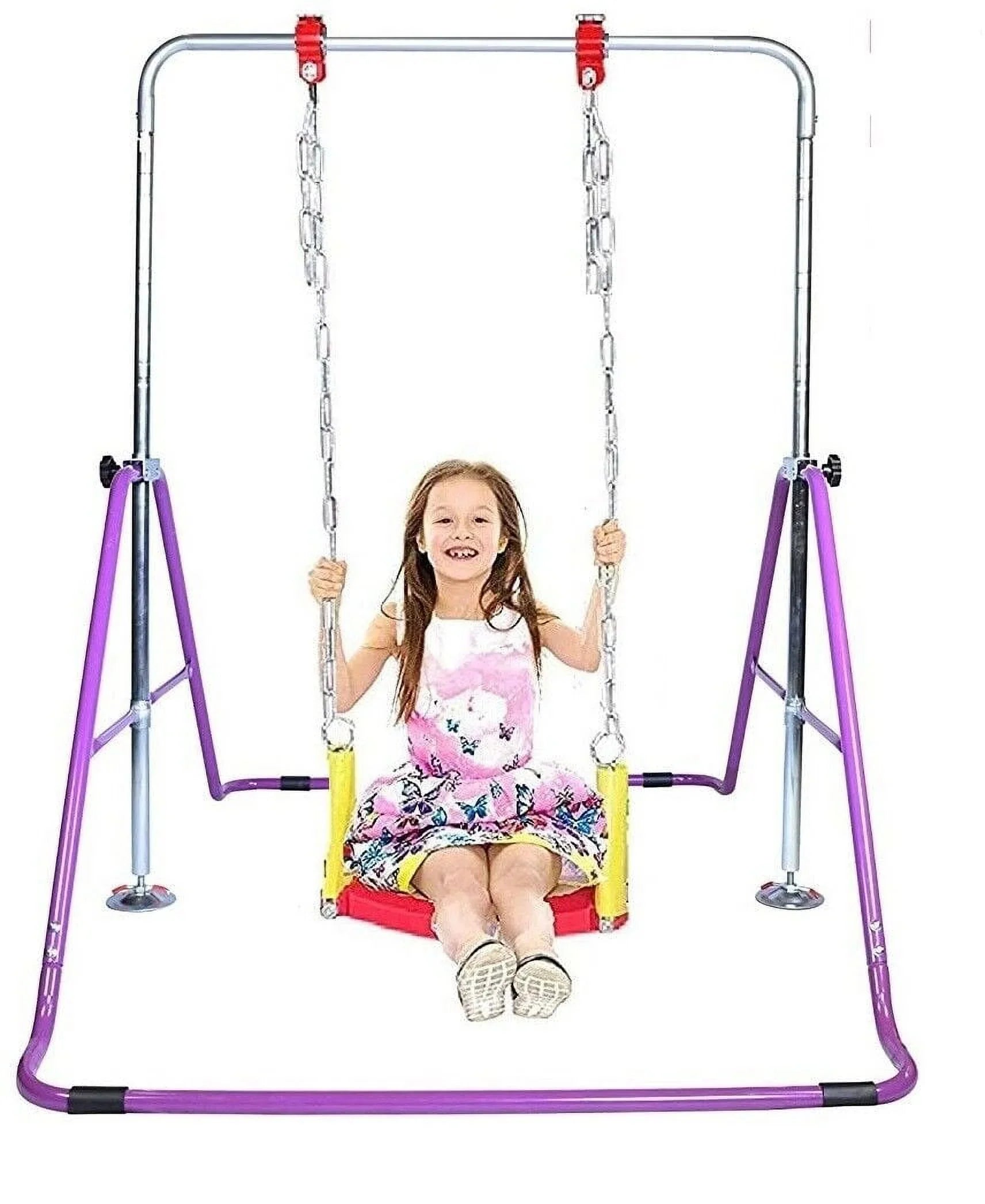 Expandable 3-in-1 Kids Gymnastics Horizontal Bar Set - Kip Training Jungle Gym