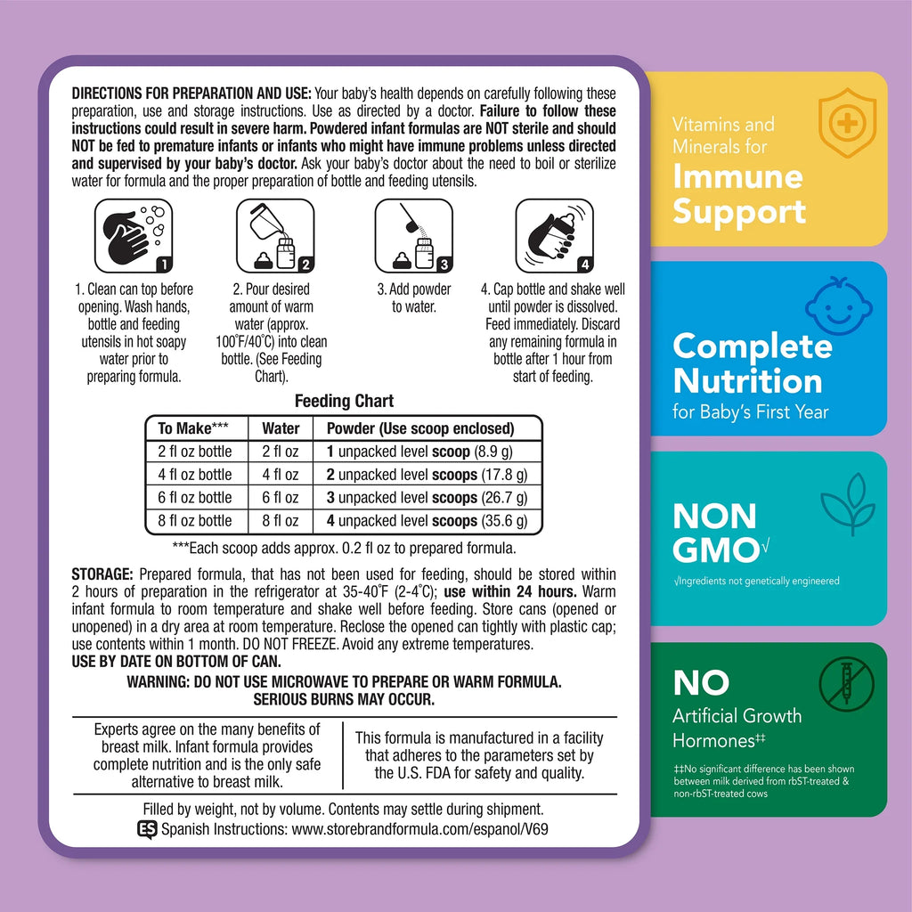 Parent's Choice Gentle Infant Formula Powder with Iron; for Fussiness, Gas and Crying, 32.8 oz Canister