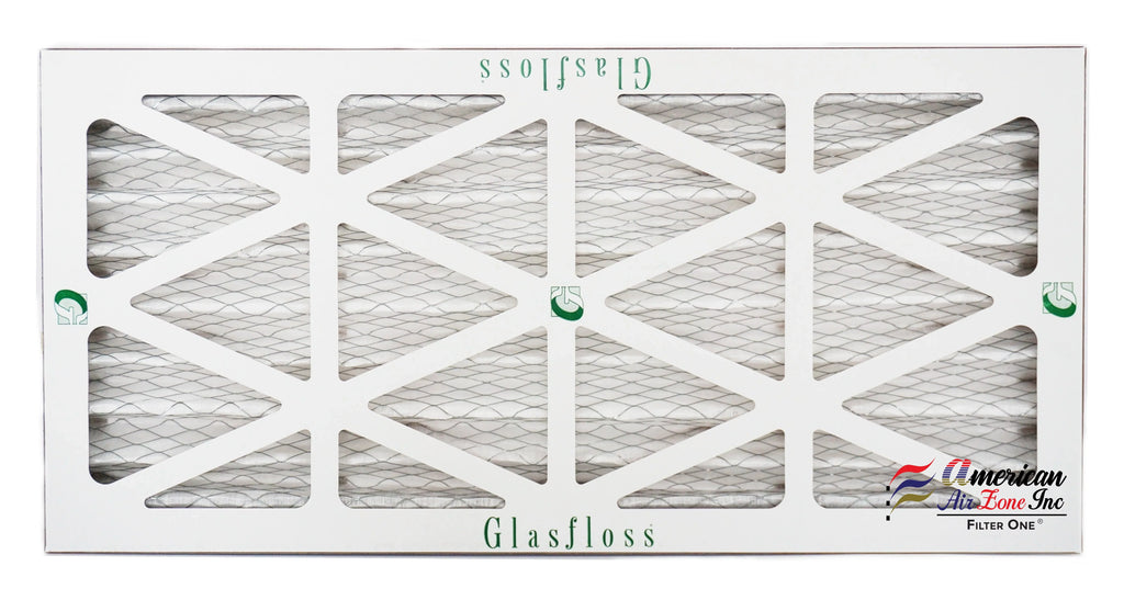 Glasfloss Air Filter 10x25x2 - 2"  10 - (Pack of 12) - Pleated  or  Air Filter - Furnace Air Filter - Home or Office - Made In The .