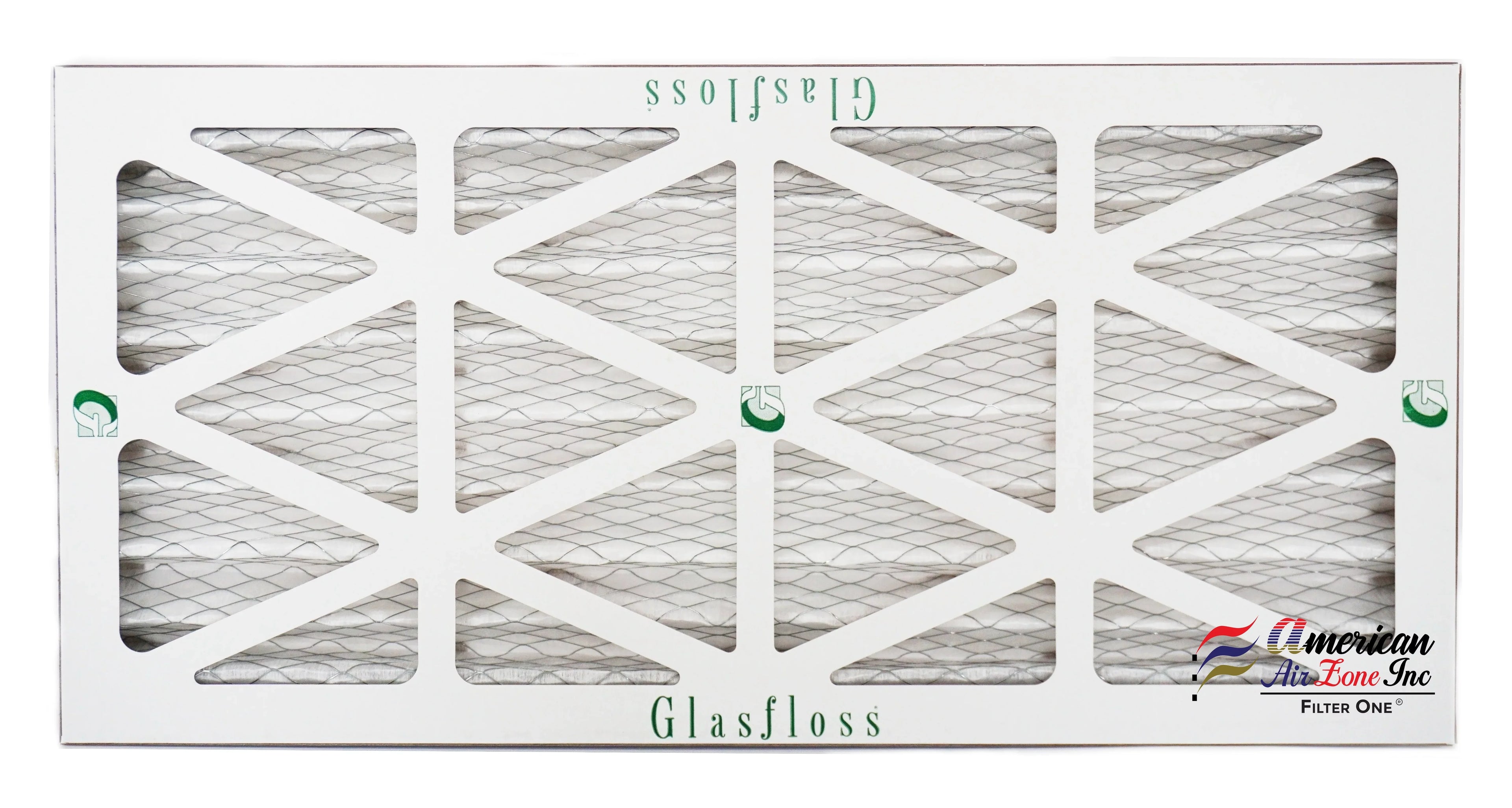 Glasfloss Air Filter 10x25x2 - 2"  10 - (Pack of 12) - Pleated  or  Air Filter - Furnace Air Filter - Home or Office - Made In The .