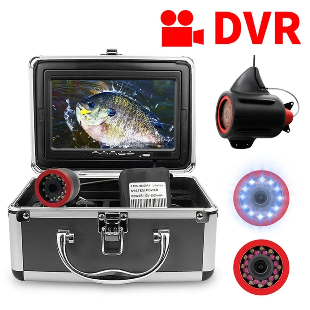 Erchang 7 Inch  Underwater Fishing Camera Portable Video Fish Finder for Lake Sea Fishing, Compact and Lightweight, Convenient for Traveling Anglers