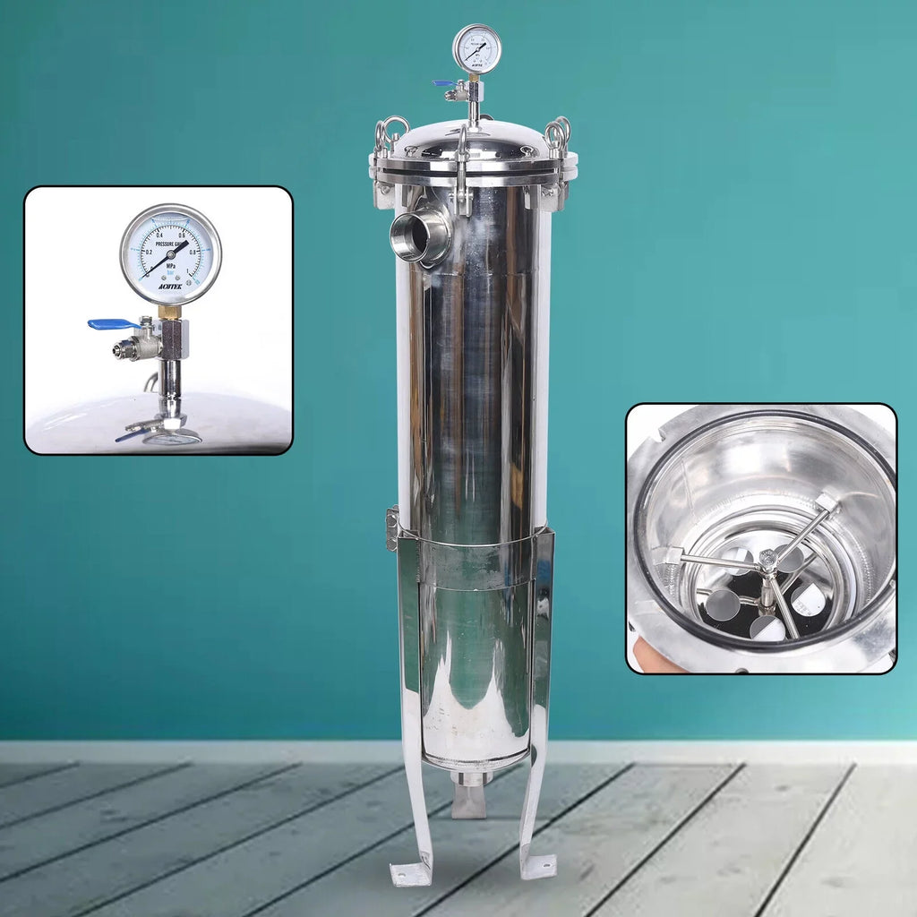 High Pressure Bag Filter Housing 2in  In/Out Stainless Steel 150PSI