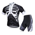 Dadypet Quick-Drying Men's Cycling Jersey Set - Short Sleeve Biking Shirt with Padded Shorts, Ideal for Mountain Bike Cycling