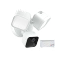 Blink_Wired_Floodlight Camera – Smart security camera, 2600 lumens,  live view, enhanced motion detection, built-in siren – 1 camera (White) with  Cleaning Cloth