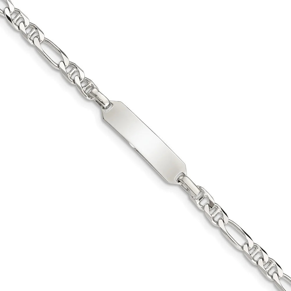 Auriga 925 Sterling Silver Id Anchor Link Bracelet 6inch for Women