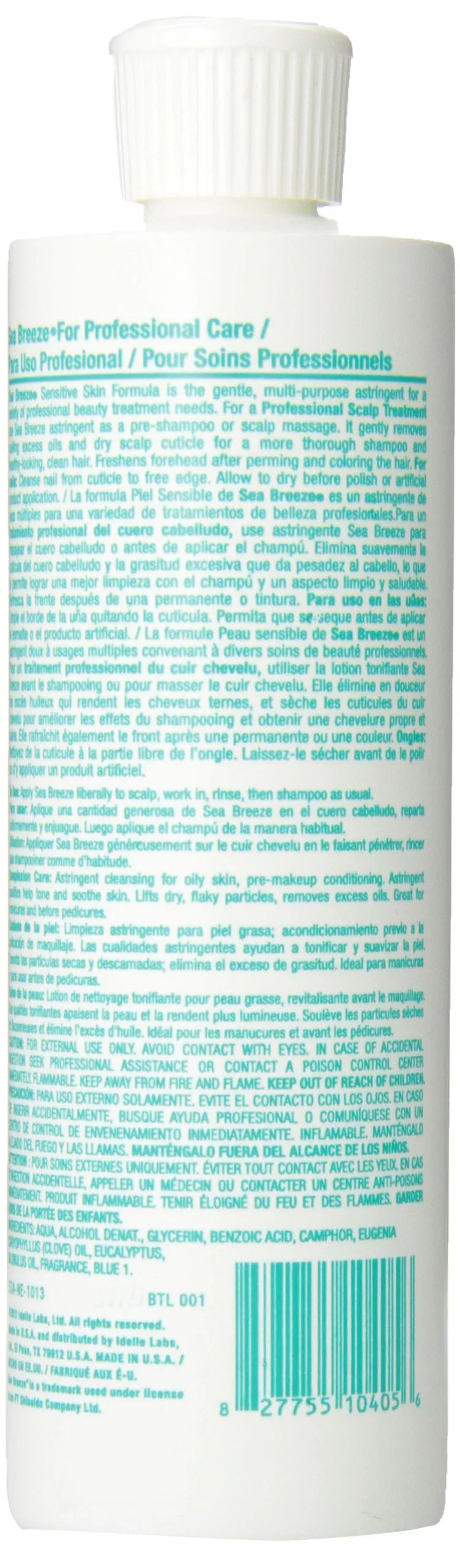 Sea Breeze Barber Astringent Skin, Scalp & Nails   12 oz 4 x -