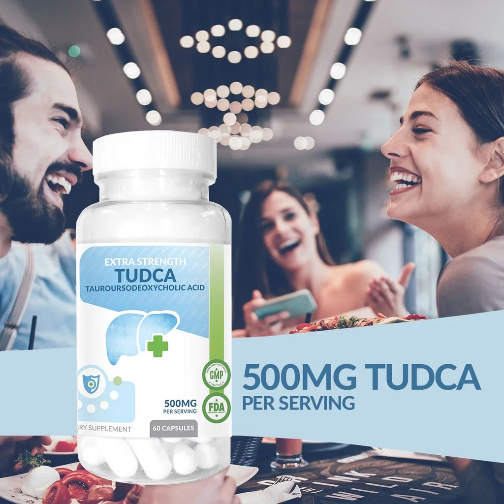 (Tauroursodeoxycholic Acid) - 500mg - 60 Capsules - Pure Liver Support & Health