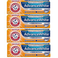 Pack of (4)  And  Advance White Baking Soda And Peroxide Toothpaste, Extreme Whitening 4.3 oz