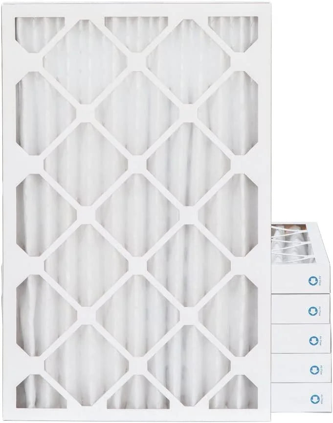 10X10x1  11,  1000 Pleated Furne 1'' Air Filters By Pamlico. 6 Pk. Size: 9-1/2  9-1/2  3/4