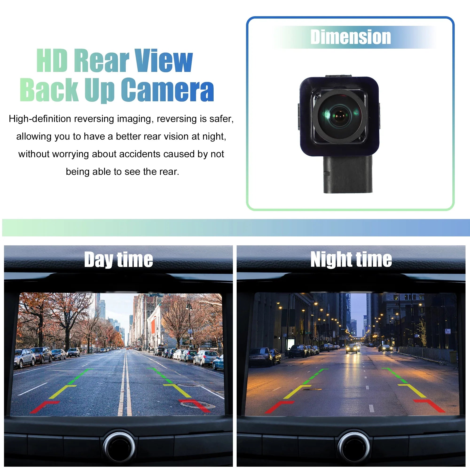 1 Set Back Up Camera -19G490- Rear View Park Assist Reverse Camera for Ford Fusion Energi