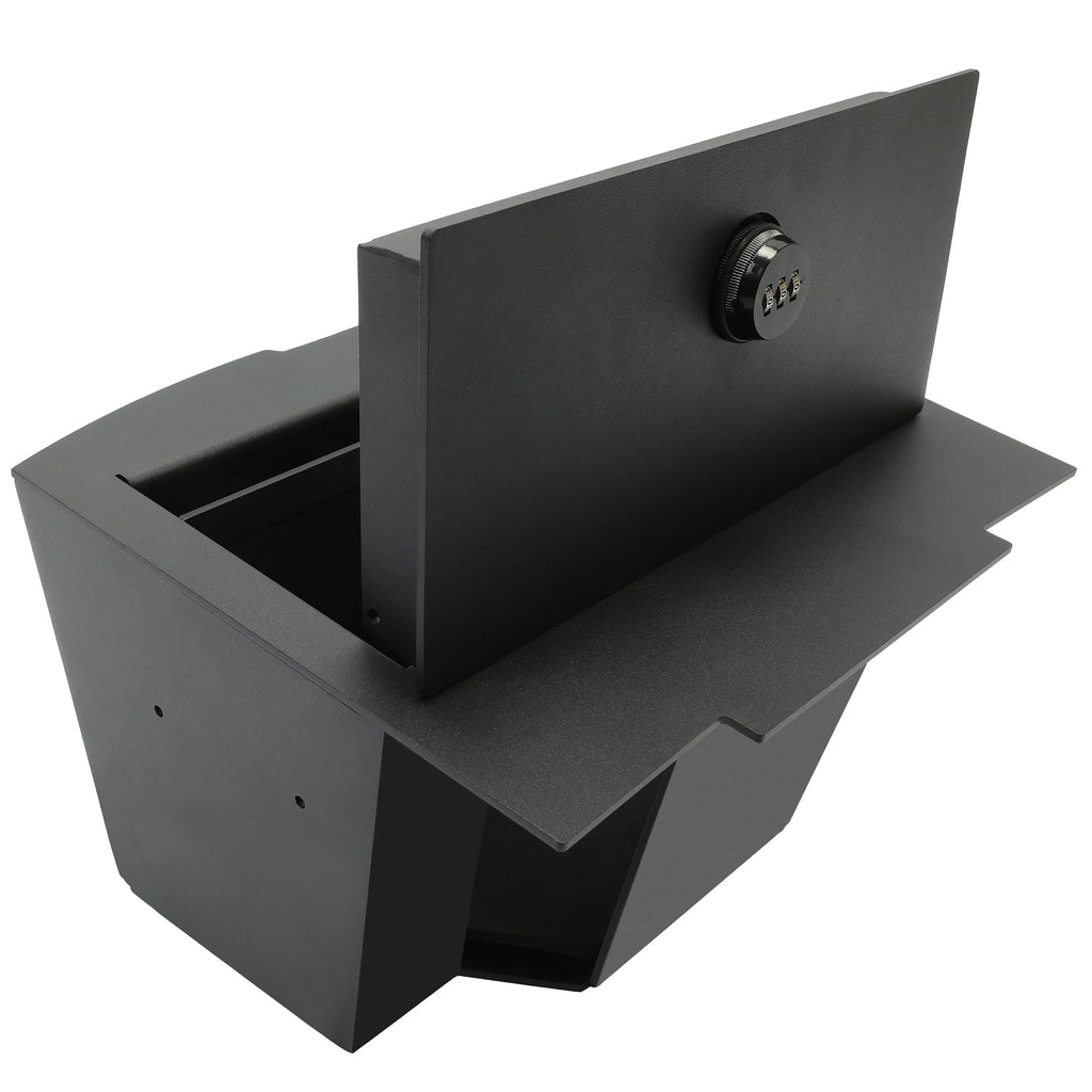 Center Console Gun Safe Storage Box Console Vault for 2009-2018 Dodge Ram 1500 2500 3500  Lock Console Safe Vault