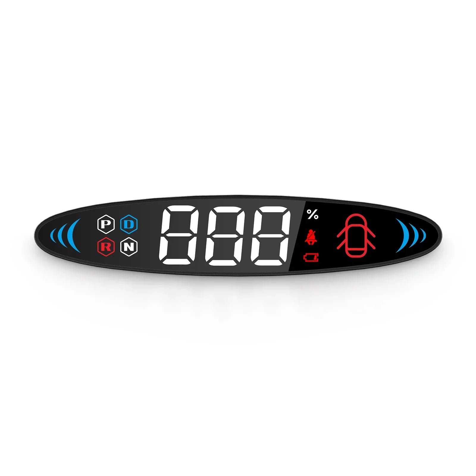 Nebublu Tesla Model 3 Model  Head Up Display， Digital Speedometer Display, Vehicle Speed, Gear, Turn Signal, Battery, Door Reminder, Seat Belt Reminder