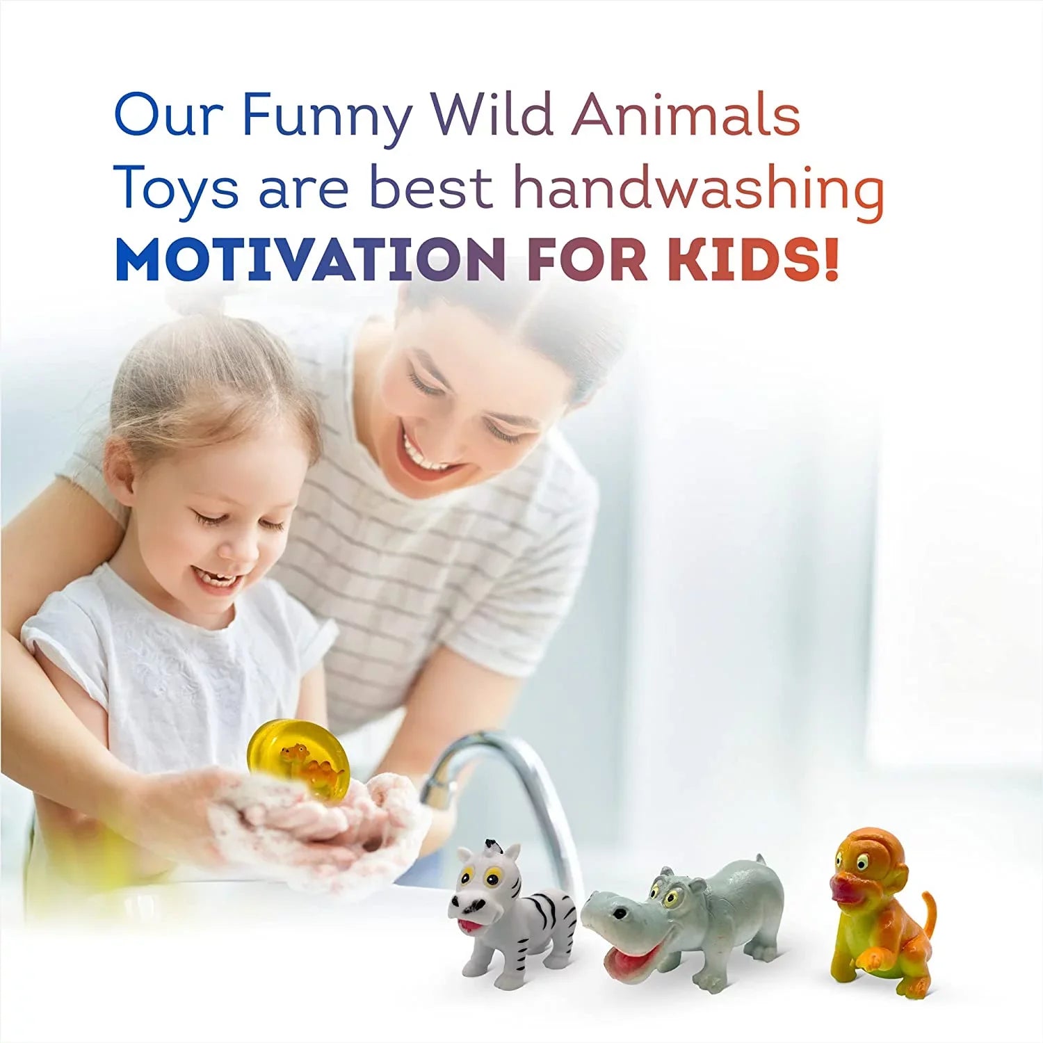 Kids Soap with Toys Inside Funny Animals Surprise Glycerin Soap Bar Collect All 12 Wild Animals Toys Moisturizing Handmade in  Natural and Safe by Relaxcation 4 Set