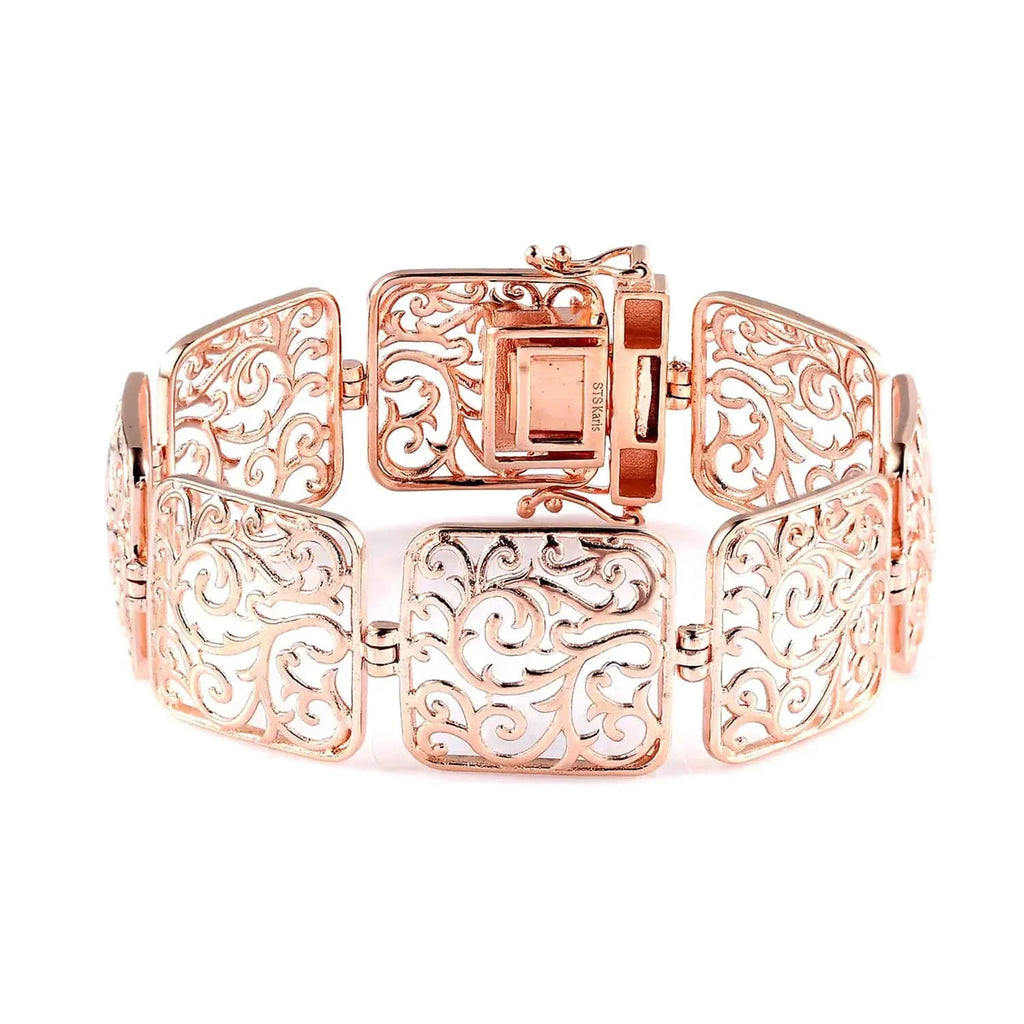 Shop  18K Rose Gold Plated Bracelet Jewelry Size 6.5" Birthday Mothers Day Gifts for Mom