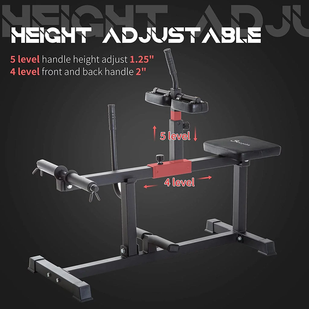 Adjustable Seated Calf Raise Machine, Leg Machines Home Gym, for Calf, Waist, Arm Training
