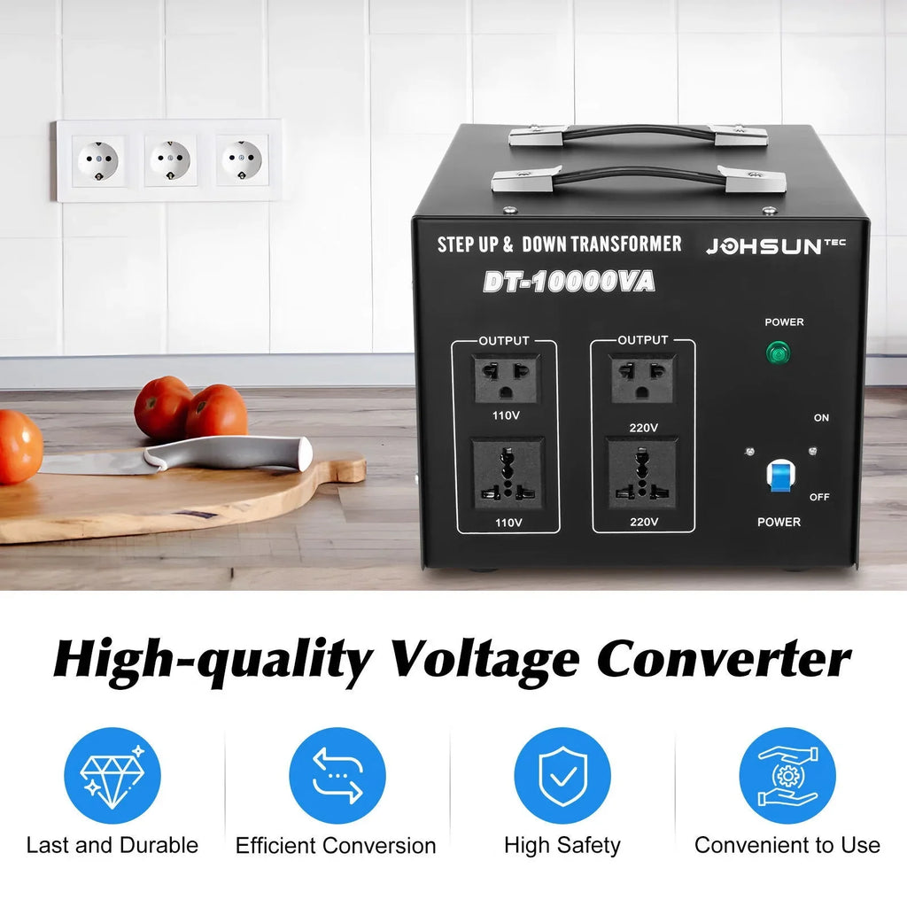 Wuzstar Electric Voltage Converter Transformer Heavy Duty Step Up Step Down 110V to/from 220V Converter