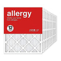 20X25x1 Air Filter  11 Pleated  Furnace  Air Conditioning  20X25x1, Allergy 12-Pack, Made In The