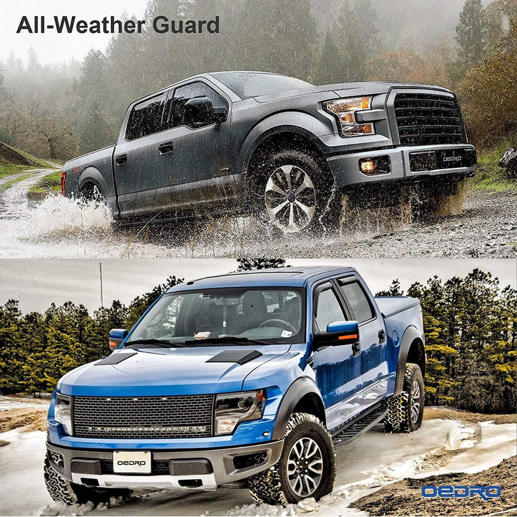Ledkingdomus All-Weather  Rubber Front and Rear 3-Piece for 2015-2023 2024 Ford  Super Crew Cab Floor Mats Set