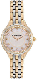 Women's  Two Tone silver Gold Mother of pearl  Watch