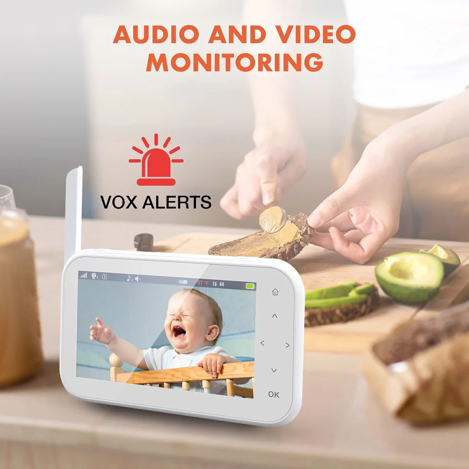 Rexing  Baby Monitor w/ Recording Capabilities 4.5"  Display