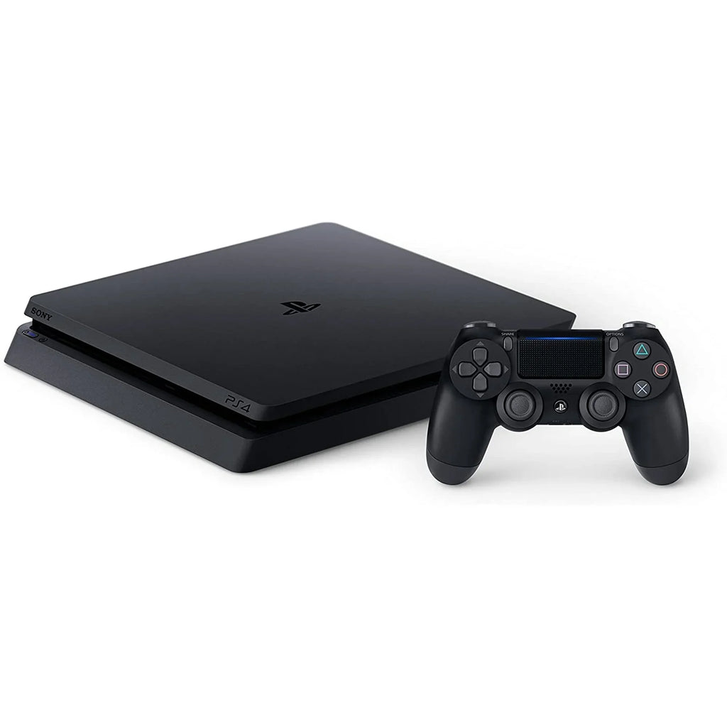 Sony 2215B PlayStation 4 Slim 500GB Gaming Console Black,  Cable 2 Controller With   Cleaning Kit Bundle Like New