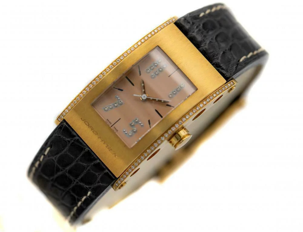 Jorg Hysek Kilada -0026 18k Rose Gold Diamond Bezel Quartz Men's Watch