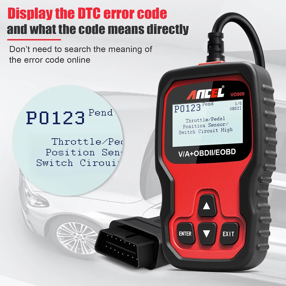 Ancel All System     Oil Automotive  Scanner   Throttle Adapation Code Reader for  Audi Skoda Seat Diagnostic Tool