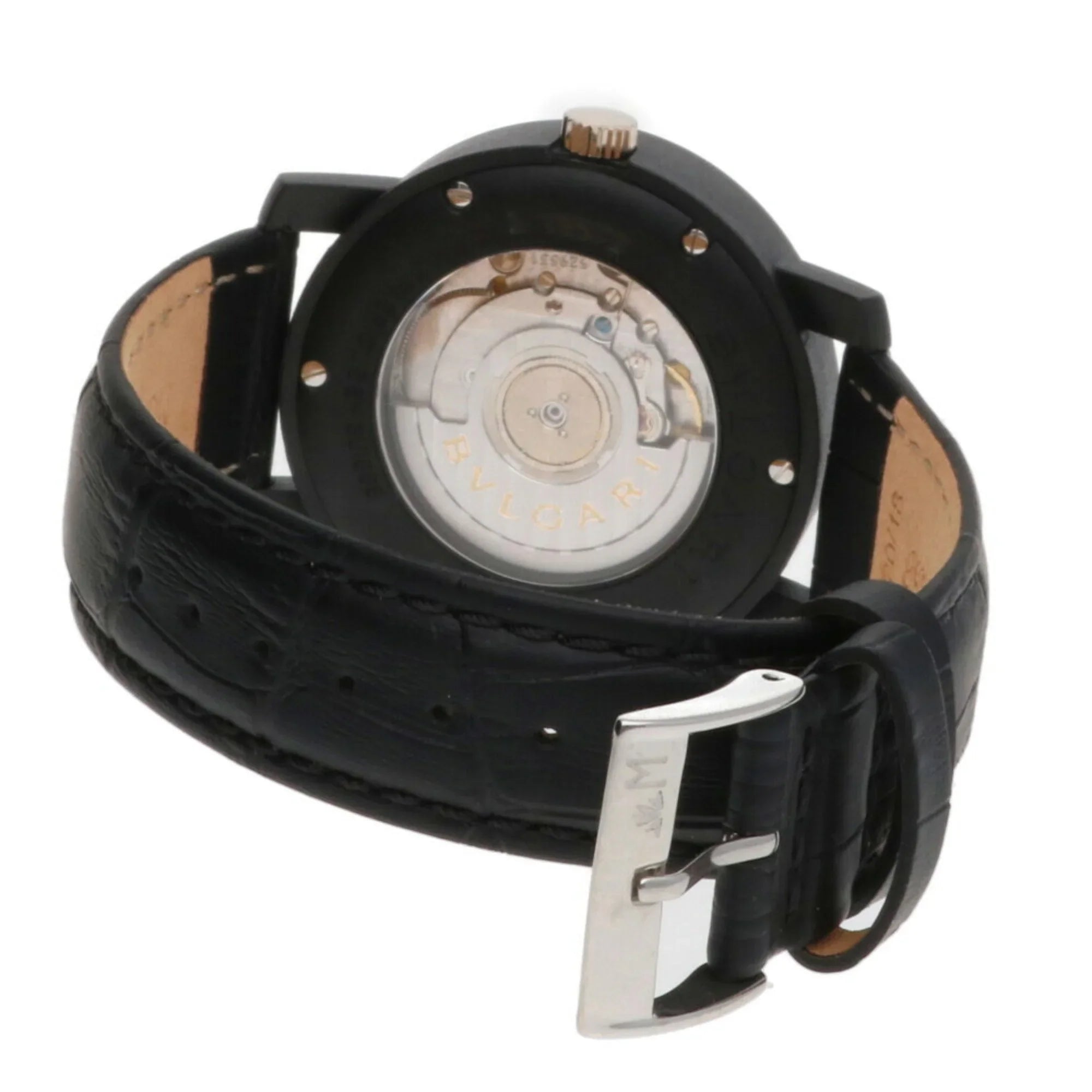 Pre-Owned Bvlgari  carbon watch  self-winding men's (Good)