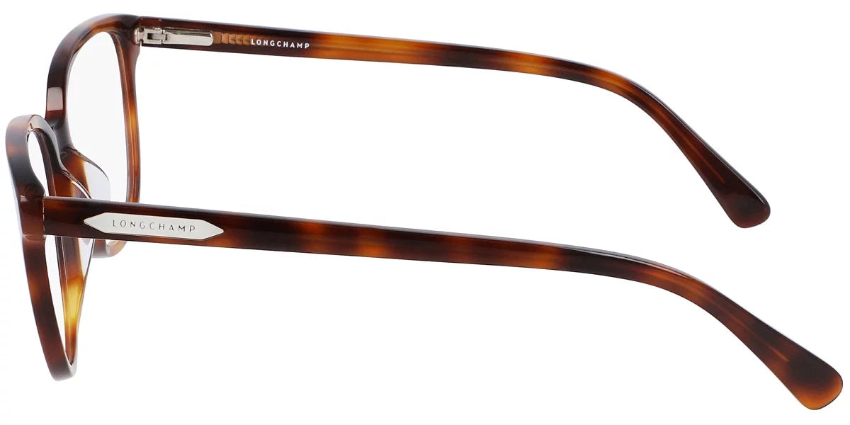 Longchamp  Full Rim Rectangle Havana Eyeglasses