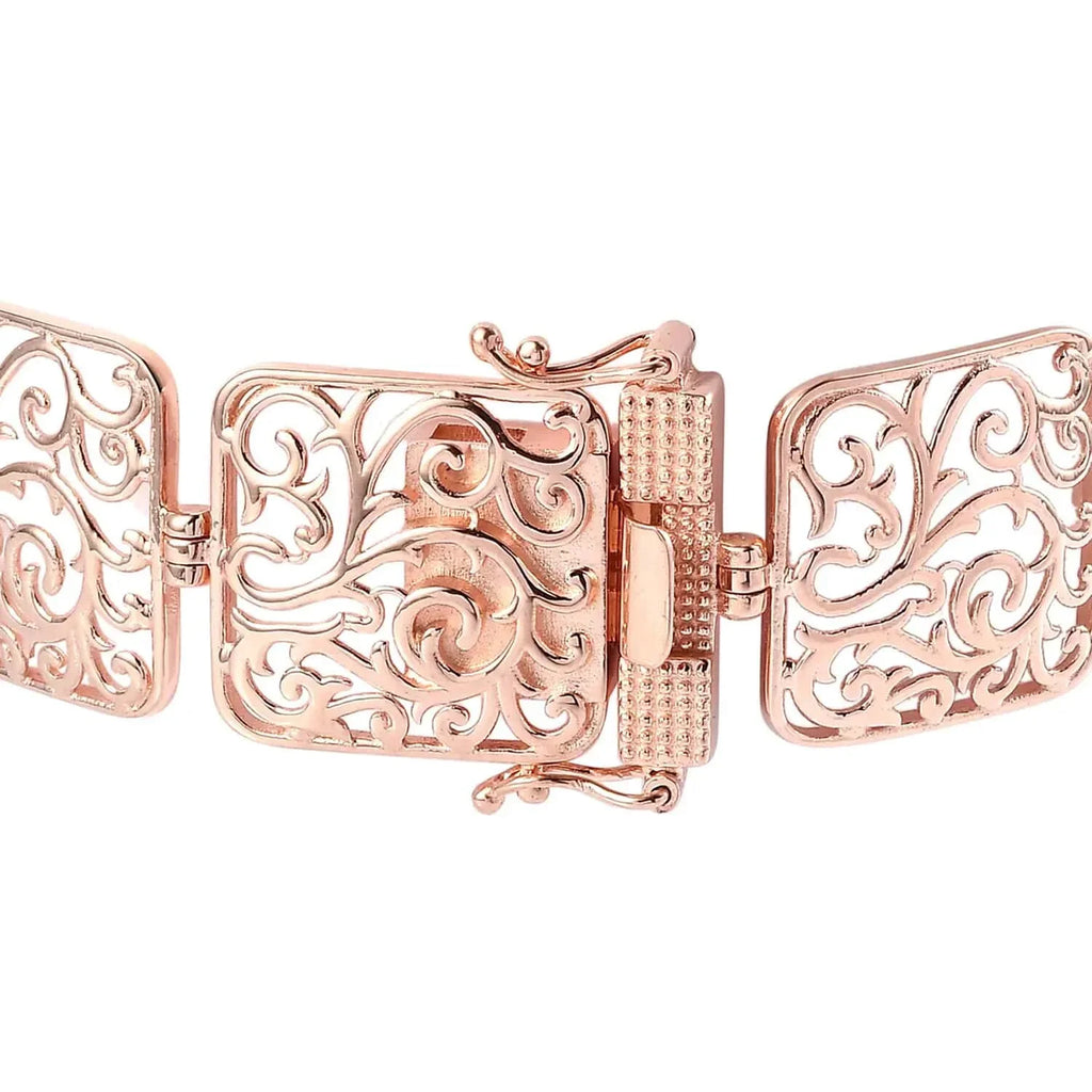 Shop  18K Rose Gold Plated Bracelet Jewelry Size 6.5" Birthday Mothers Day Gifts for Mom