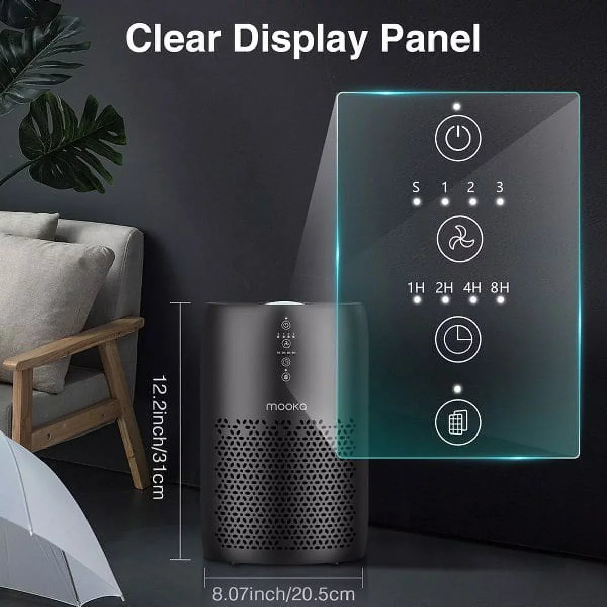HiSmartLife Air Purifier for Home Large Room 861 sq ft,   Filter Air Cleaner for Bedroom Office