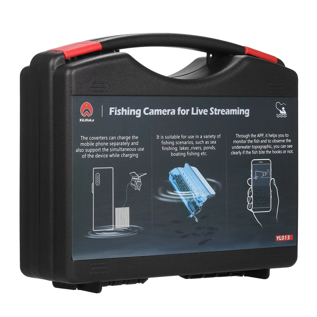 Gofishup 1080P Underwater Fishing Camera Fish Finder with  Control, Live Video for Ice Lake Sea Boat Kayak Fishing
