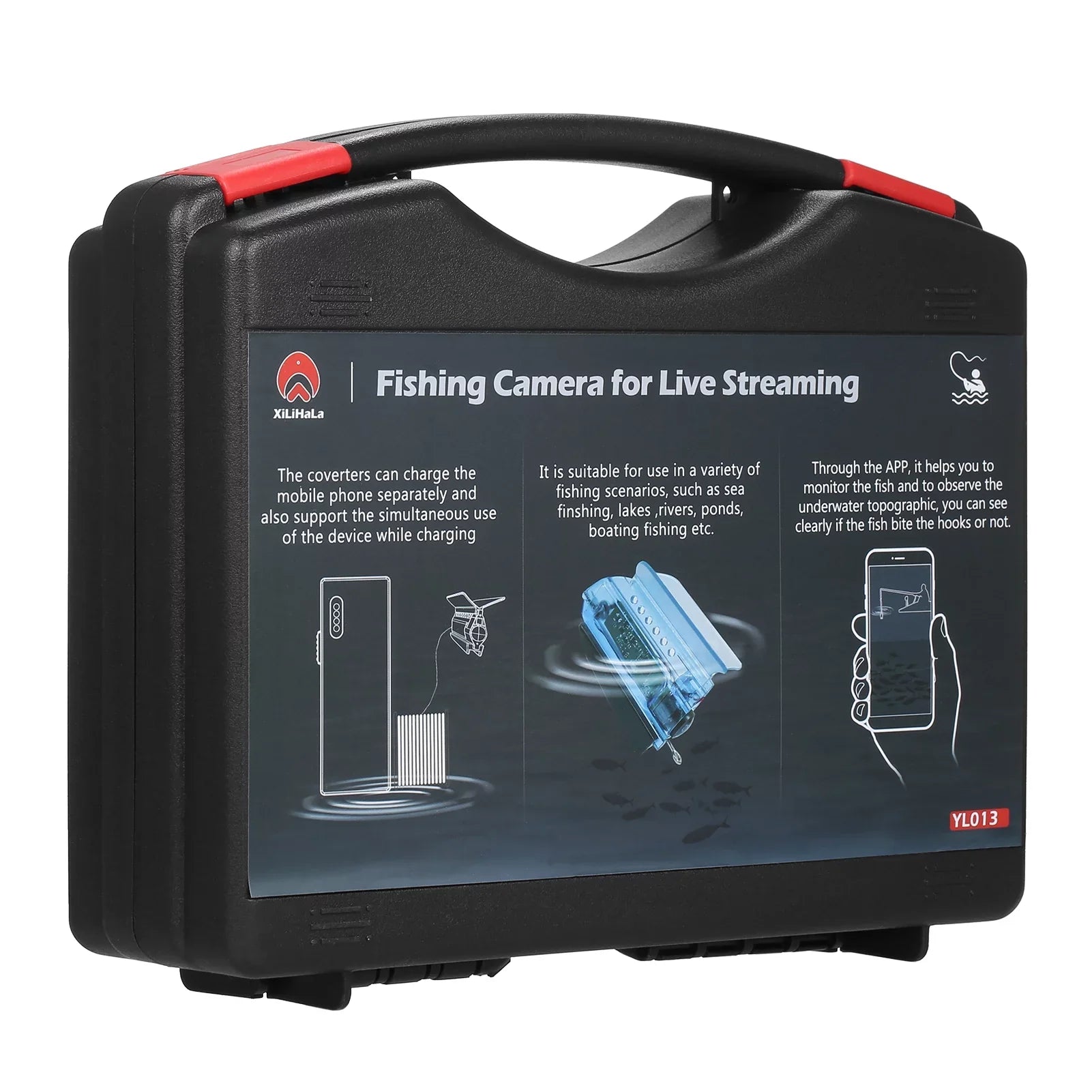 Gofishup 1080P Underwater Fishing Camera Fish Finder with  Control, Live Video for Ice Lake Sea Boat Kayak Fishing
