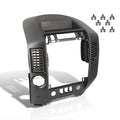 For 2004-2006 Nissan Titan Armada Center Console Instrument Panel Lid Dashboard Radio  Control Bezel Finisher Clips w/o Speaker (Gray) -     05