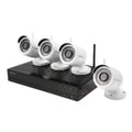 Samsung Wisenet - 4 Channel 1080p Full   Video Security System with 1TB Hard Drive and 4 1080p Wireless Weather Resistant Bullet Cameras