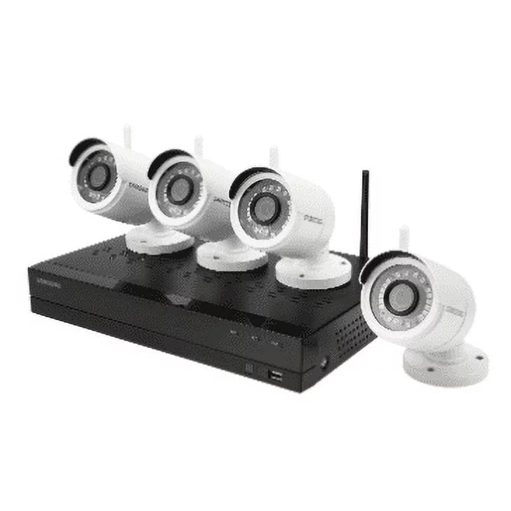 Samsung Wisenet - 4 Channel 1080p Full   Video Security System with 1TB Hard Drive and 4 1080p Wireless Weather Resistant Bullet Cameras