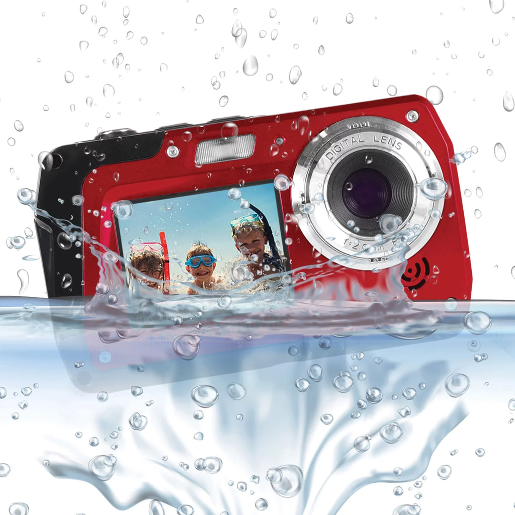 Minolta  48  Waterproof Digital Camera, Red