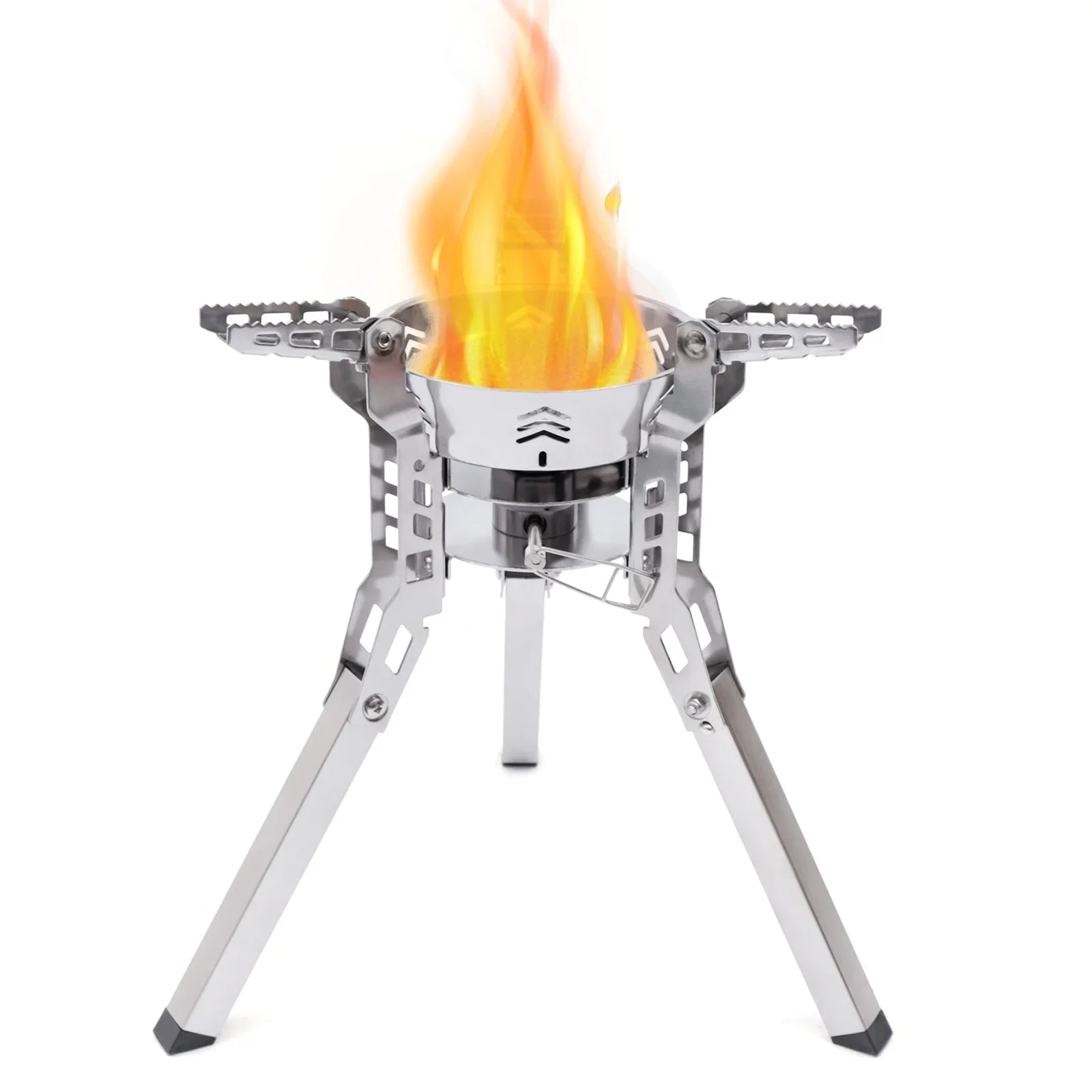 Miumaeov Portable Camping Stove Burner Small Backpack Stoves with Piezo Ignition for Outdoor Camping Hiking Cooking Barbecue Travel
