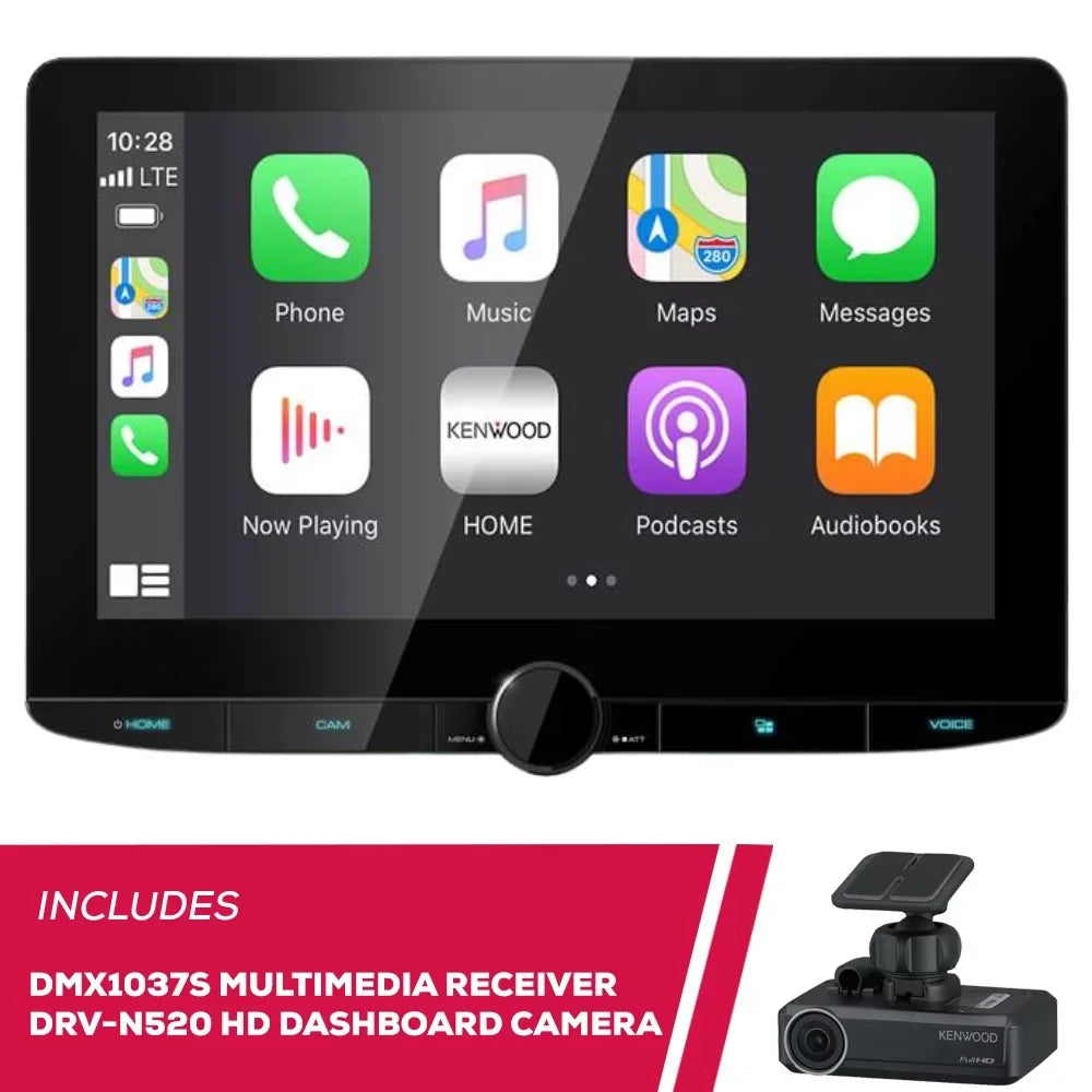 New Kenwood  10.1" Multimedia Receiver and - Full  Dashboard Camera