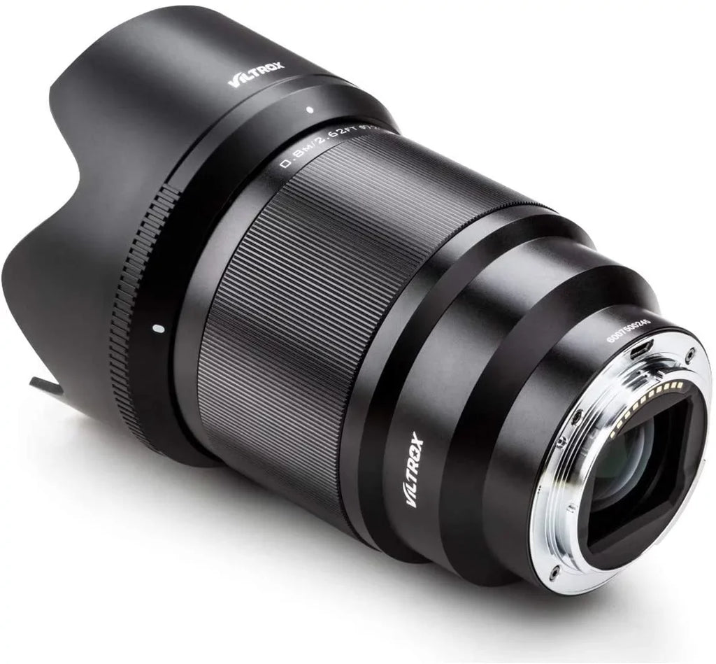 Viltrox 85mm .8  Full-Frame Sony -Mount Camera Lens Support  Auto Focus for Sony     a6500 a6400 a6300- Black