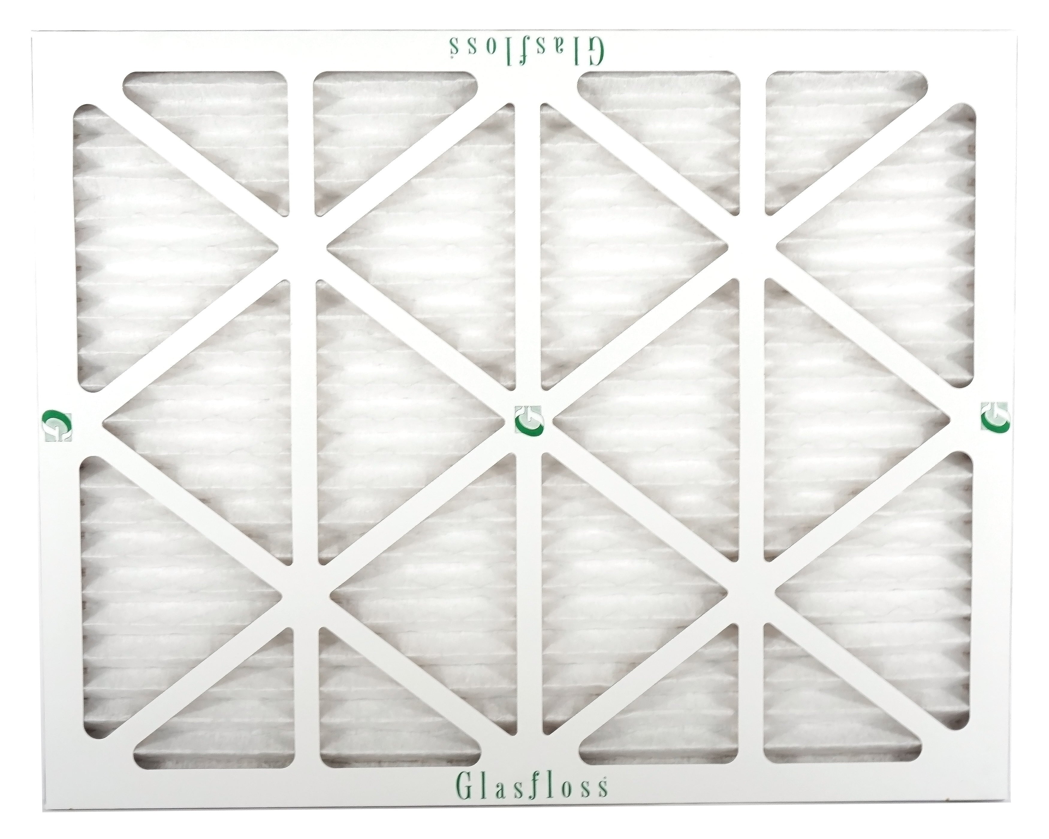 Glasfloss 14x25x1 -  10 -Qty:4 - Furnace Air Filter - Made in  (Actual Size: 13.5 x 24.5x7/8 inch)