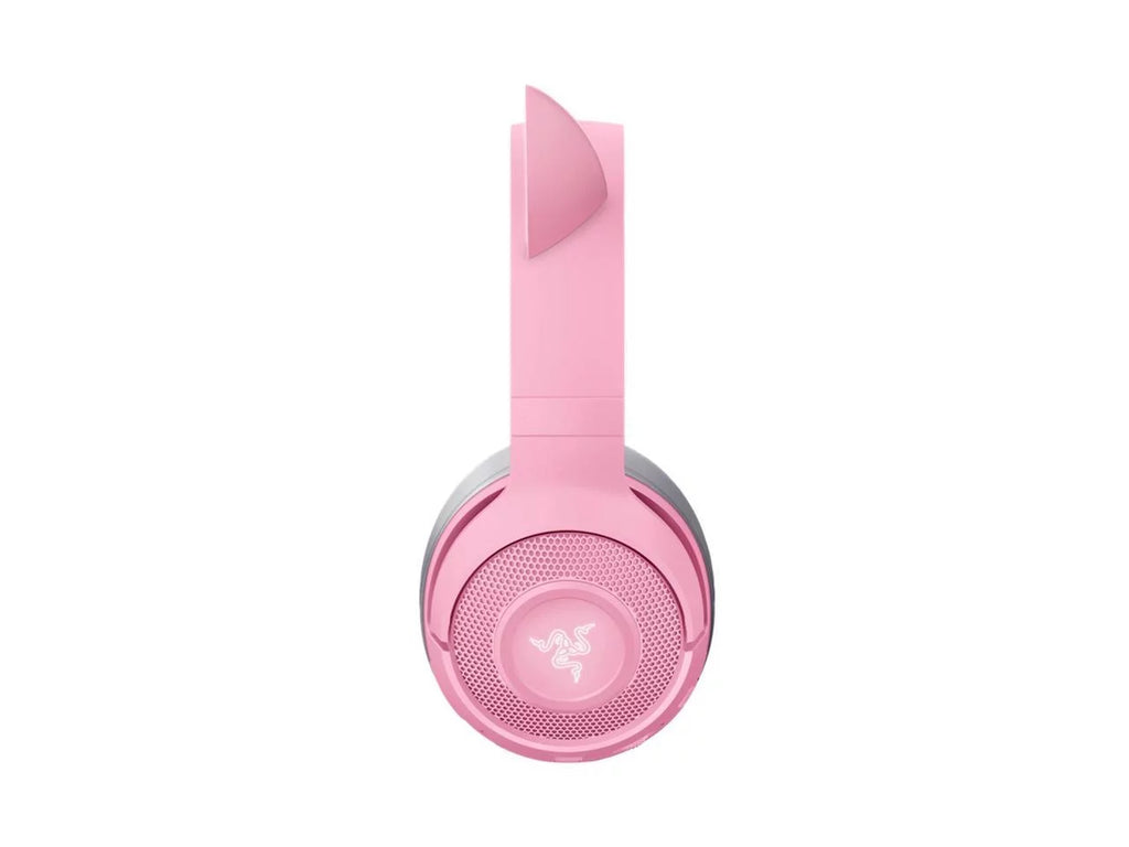 Razer Kraken  Kitty Edition: Bluetooth 5.0-40ms Low Latency Connection - Custom-Tuned 40mm Drivers - Beamforming Microphone - Powered by Razer Chroma - Quartz Pink